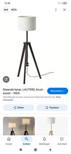 Staande lamp, Huis en Inrichting, Lampen | Vloerlampen, Ophalen of Verzenden, Zo goed als nieuw, Hout, 150 tot 200 cm