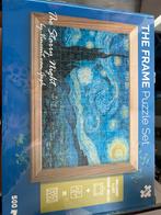 Vincent van Gogh - Starry Night Puzzel 500 Stuks + Frame, Hobby en Vrije tijd, Denksport en Puzzels, Ophalen of Verzenden, 500 t/m 1500 stukjes