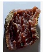 Roze Amethist met stalagmieten, ongeveer 5 cm, Verzamelen, Ophalen of Verzenden