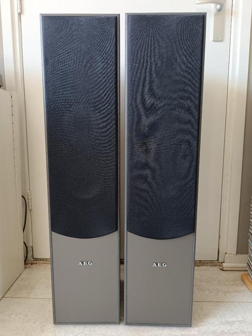 Luidsprekers AEG LB 4711, Audio, Tv en Foto, Luidsprekers, Zo goed als nieuw, Front, Rear of Stereo speakers, 120 watt of meer