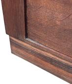 Antiek Eiken Art Deco Kastje Vitrinekast Glas Compact Design, Antiek en Kunst, Ophalen