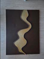 Textuur Kunst Bruin en Goud, Ophalen of Verzenden