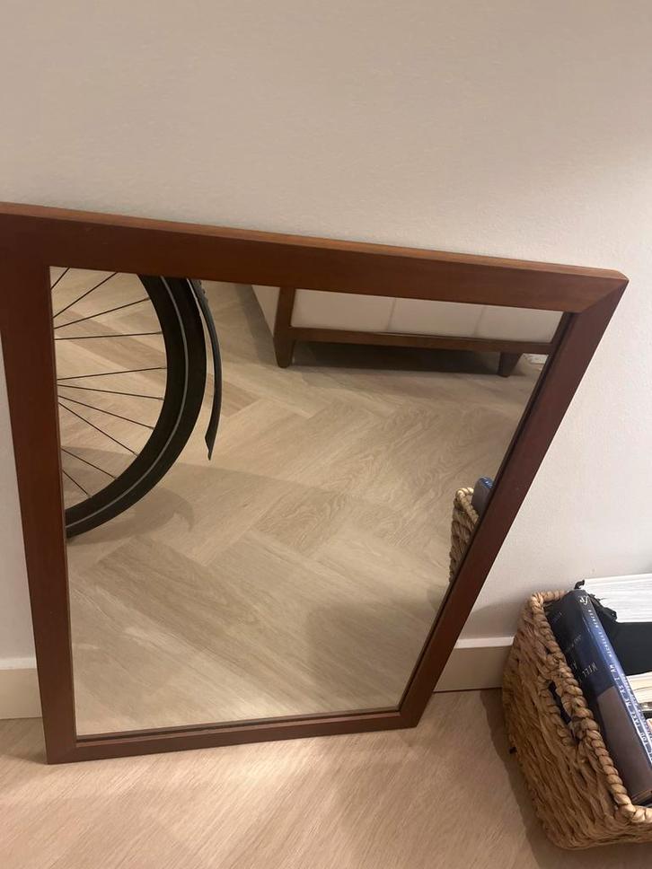 Tika Moon Spiegel Mirror 70x50cm Solid Wood Org €99, Huis en Inrichting, Woonaccessoires | Spiegels, Minder dan 50 cm, Minder dan 100 cm