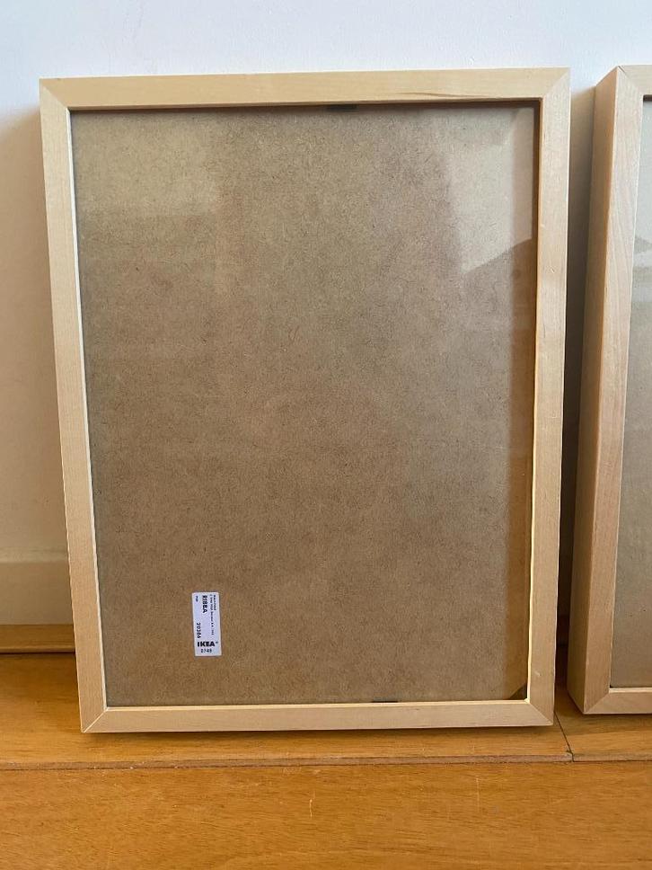 2 ribba wissel lijstjen blank hout 30 x 40, Huis en Inrichting, Woonaccessoires | Lijsten, Zo goed als nieuw, Minder dan 50 cm