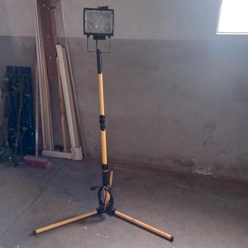 Bouwlamp driepoot in hoogte verstelbaar + inklapbaar 300watt, Huis en Inrichting, Lampen | Overige, Gebruikt, Ophalen