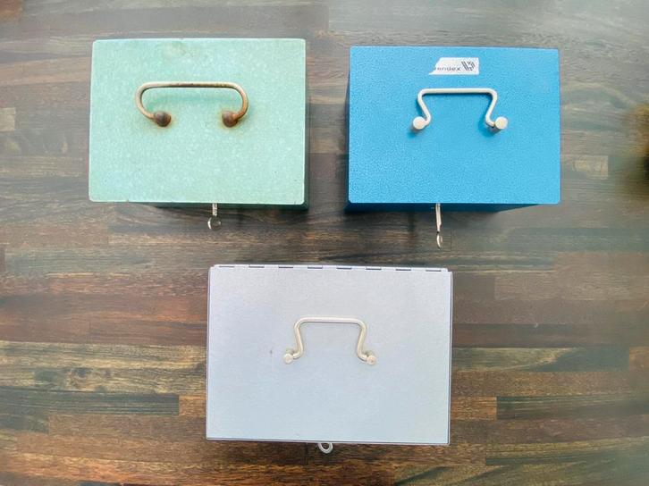 Vintage Geldkistjes - Set van 3, Antiek en Kunst, Curiosa en Brocante, Ophalen of Verzenden