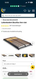 2x Lattebodem bossflex 600, Huis en Inrichting, Ophalen of Verzenden, Zo goed als nieuw, Bedbodem, 200 cm