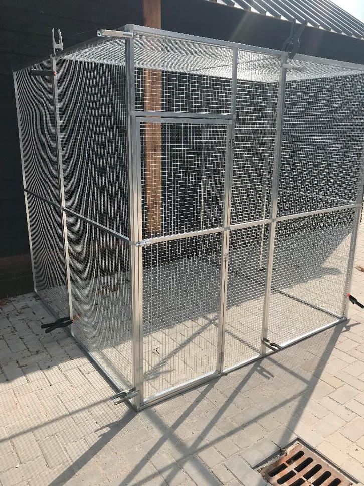 Nieuw Volière 206 x 204 x 200 cm nieuw, Dieren en Toebehoren, Vogels | Hokken en Kooien, Nieuw, Volière, Hout, Ophalen of Verzenden