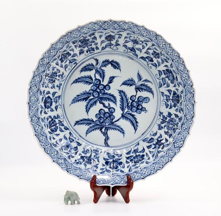 Chinees porselein | schaal 46 cm, Antiek en Kunst, Kunst | Niet-Westerse kunst, Ophalen of Verzenden