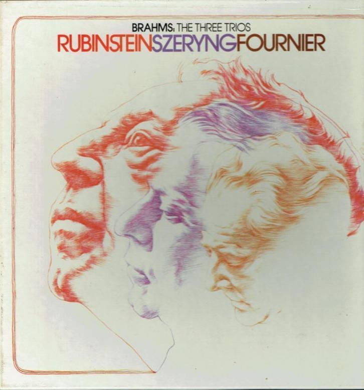 Brahms Rubinstein Szeryng Fournier – The Three Trios 2LP, Cd's en Dvd's, Vinyl | Klassiek, Zo goed als nieuw, Classicisme, Kamermuziek