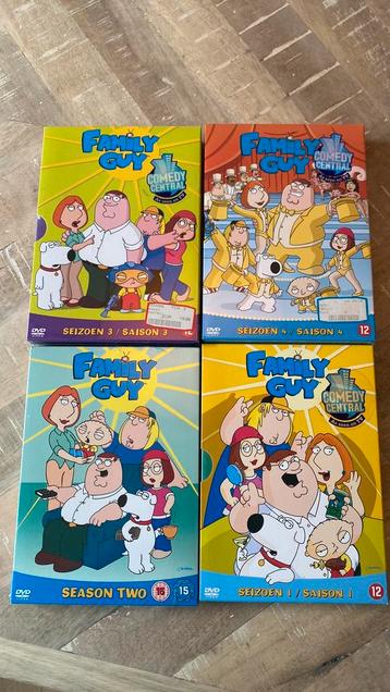 Family Guy DVD’s seizoen 1-4 beschikbaar voor biedingen