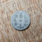 Oude zilveren munt dubbele stuiver Holland overslag 1721/11, Postzegels en Munten, Munten | Nederland, Ophalen of Verzenden, Vóór koninkrijk