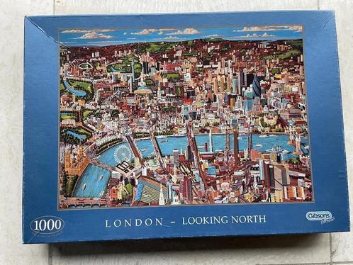Legpuzzel London looking north - Gibson 1000 stukjes, Hobby en Vrije tijd, Denksport en Puzzels, Gebruikt, Legpuzzel, 500 t/m 1500 stukjes
