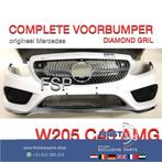 W205 C205 C43 AMG LINE Voorbumper COMPLEET bumper WIT origin, Auto-onderdelen, Carrosserie en Plaatwerk, Gebruikt, Voor, Mercedes-Benz