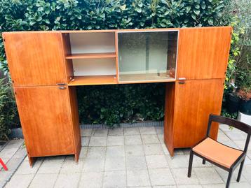 Vintage Teak Wandmeubel made to measure pastoe beschikbaar voor biedingen