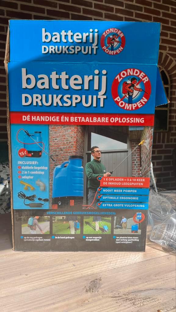 Rugspuit, accu rugspuit, onkruidspuit,bestrijdingsmiddelen, Tuin en Terras, Bestrijdingsmiddelen, Zo goed als nieuw, Onkruidbestrijding