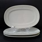 3 Witte ovalen schaaltjes Hutschenreuther Tradition, Ophalen of Verzenden, Overige stijlen, Porselein, Schaal of Schalen