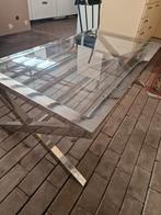 Richmond chroom/rvs salontafel, Ophalen, Zo goed als nieuw, Rechthoekig