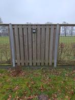 Schuttingdelen met betonpalen en betonbanden, Ophalen, Hout, Minder dan 3 meter, 1 tot 2 meter