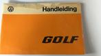 Handleiding. W Golf  08-1976, Ophalen of Verzenden