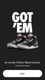 Jordan 3 Retro OG Black Cement (42,5), Ophalen, Nieuw