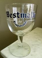 2 Vintage Westmalle Trappistenbier Kelken Blauw logo., Ophalen, Zo goed als nieuw, Glas of Glazen, Overige merken