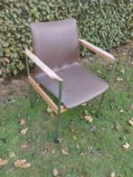 Thereca stoel, bruin, vintage, Huis en Inrichting, Ophalen, Metaal, Bruin, Vintage