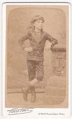 CDV van een Jongeman - Foto Pierre Petit Parijs -, Verzamelen, Foto's en Prenten, Verzenden, Voor 1940, Gebruikt, Foto
