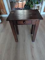 Vintage houten tafeltje, Huis en Inrichting, Tafels | Sidetables, Ophalen, Gebruikt, 50 tot 100 cm, 25 tot 50 cm