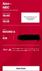 Ajax-Nec | vak 419 |  11 mei |, Tickets en Kaartjes