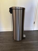 Brabantia pedaalemmer, chroom, 20 liter, Ophalen, Met pedaal, 50 tot 75 cm, Rvs