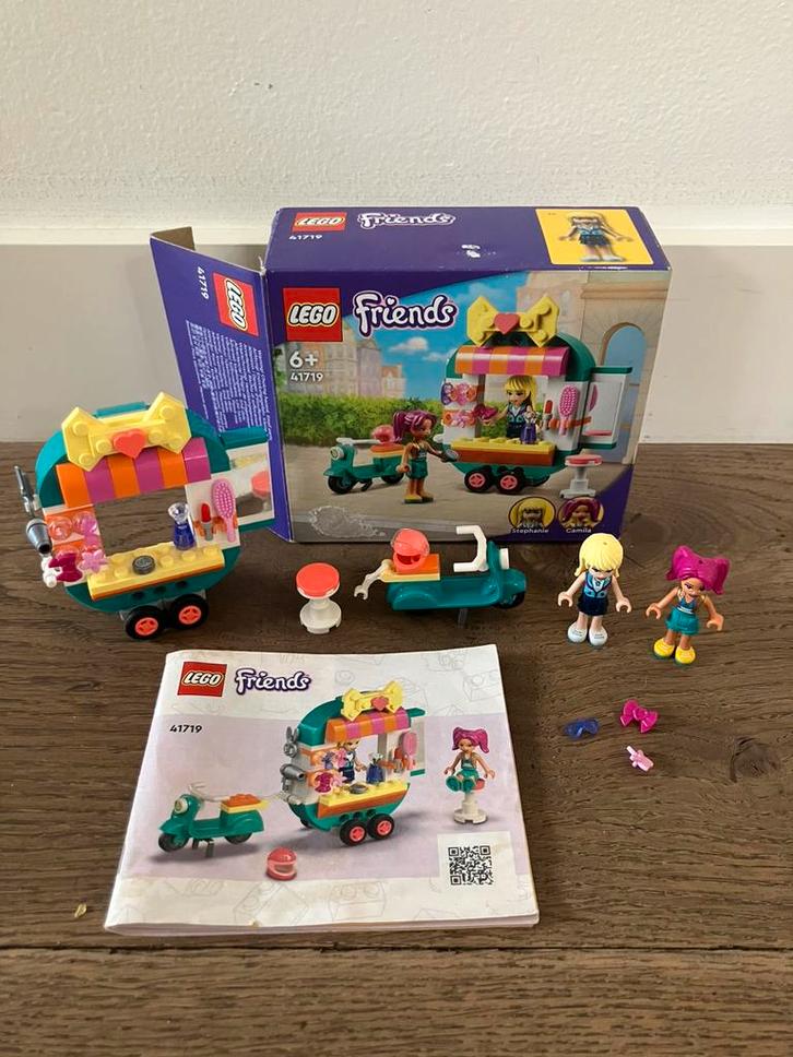 Lego Friends mobiele kapsalon 41719 compleet met doos boekje, Kinderen en Baby's, Speelgoed | Duplo en Lego, Zo goed als nieuw