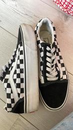 Zwart wit geblokte Vans 38, Kleding | Dames, Schoenen, Ophalen, Zo goed als nieuw, Zwart, Sneakers of Gympen