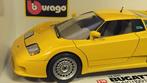 Bugatti EB110 geel 1:18 Bburago Burago Pol, Ophalen of Verzenden, Bburago, Zo goed als nieuw
