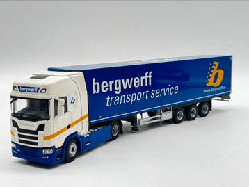 WSI SCANIA NEXT GEN S + oplegger BERGWERFF beschikbaar voor biedingen