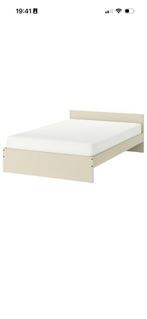 Ikea gursken bed beige, Ophalen, Tweepersoons, 140 cm, Zo goed als nieuw