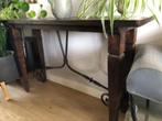 Sidetable donker hout, Huis en Inrichting, Tafels | Sidetables, Ophalen, 100 tot 150 cm, Zo goed als nieuw, 25 tot 50 cm