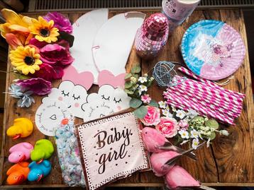 BabyShower Versiering. Decoratie. beschikbaar voor biedingen