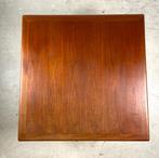 Deense teak bijzettafel, Glostrup, 45 tot 60 cm, Gebruikt, Vintage, Scandinavisch, Vierkant