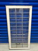 Antiek glas in lood raam uit dijkwoning, Gevelraam of Ruit, Gebruikt, Minder dan 80 cm, Glas in lood