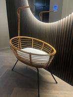 Vintage rohe wieg rotan met hemelstok, Ophalen of Verzenden, Zo goed als nieuw, Wieg
