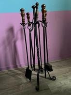 Smeedijzere haardstel, Antiek en Kunst, Antiek | Koper en Brons, Ophalen