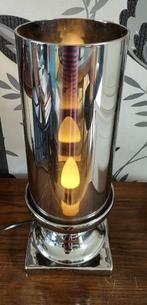 Dimbare lamp met glazen cilinder, Minder dan 50 cm, Modern, Ophalen of Verzenden, Zo goed als nieuw