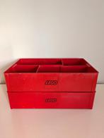 Set van 2 rode vintage Lego bakken/ sorteerbakken, Ophalen of Verzenden, Gebruikt