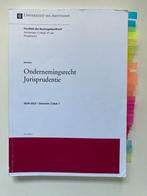 Ondernemingsrecht jurisprudentie uva reader, Verzenden, Zo goed als nieuw