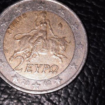 2euro munt Griekenland geslagen in Finland met S in ster beschikbaar voor biedingen