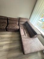 Bankstel - Hoekbank - Bruin, Huis en Inrichting, Banken | Bankstellen, Gebruikt, 100 tot 125 cm, Hoekbank, 300 cm of meer