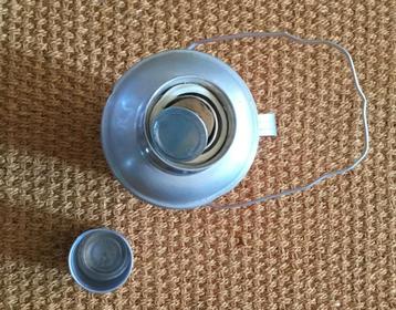 Vintage Thermoskan Rood Bloemmotief beschikbaar voor biedingen