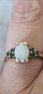 Ring 9 karaat goud Linda's opal, Ophalen of Verzenden, Zo goed als nieuw, 17 tot 18, Dame
