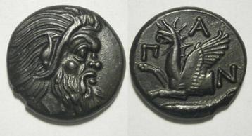 Griekse munt Pantikapaion AE20 -  PAN / griffin - 325-310 BC beschikbaar voor biedingen